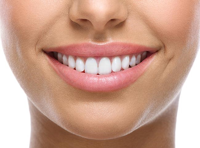 White healthy teeth
